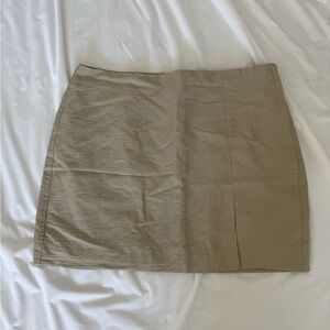 H&M Tan Mini Skirt